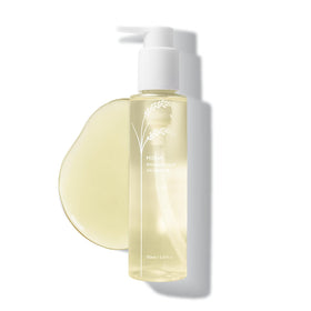 Midha Rice Cleansing Oil bottle close-up showing gentle makeup removal.