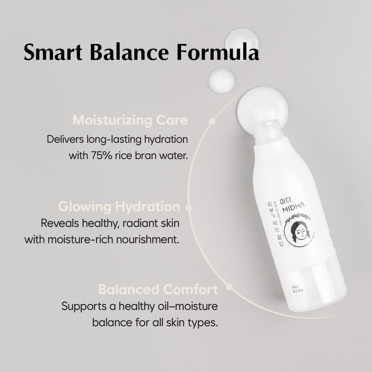 MIDHA Derma-CLERA blend demonstrates soothing care for sensitive skin.