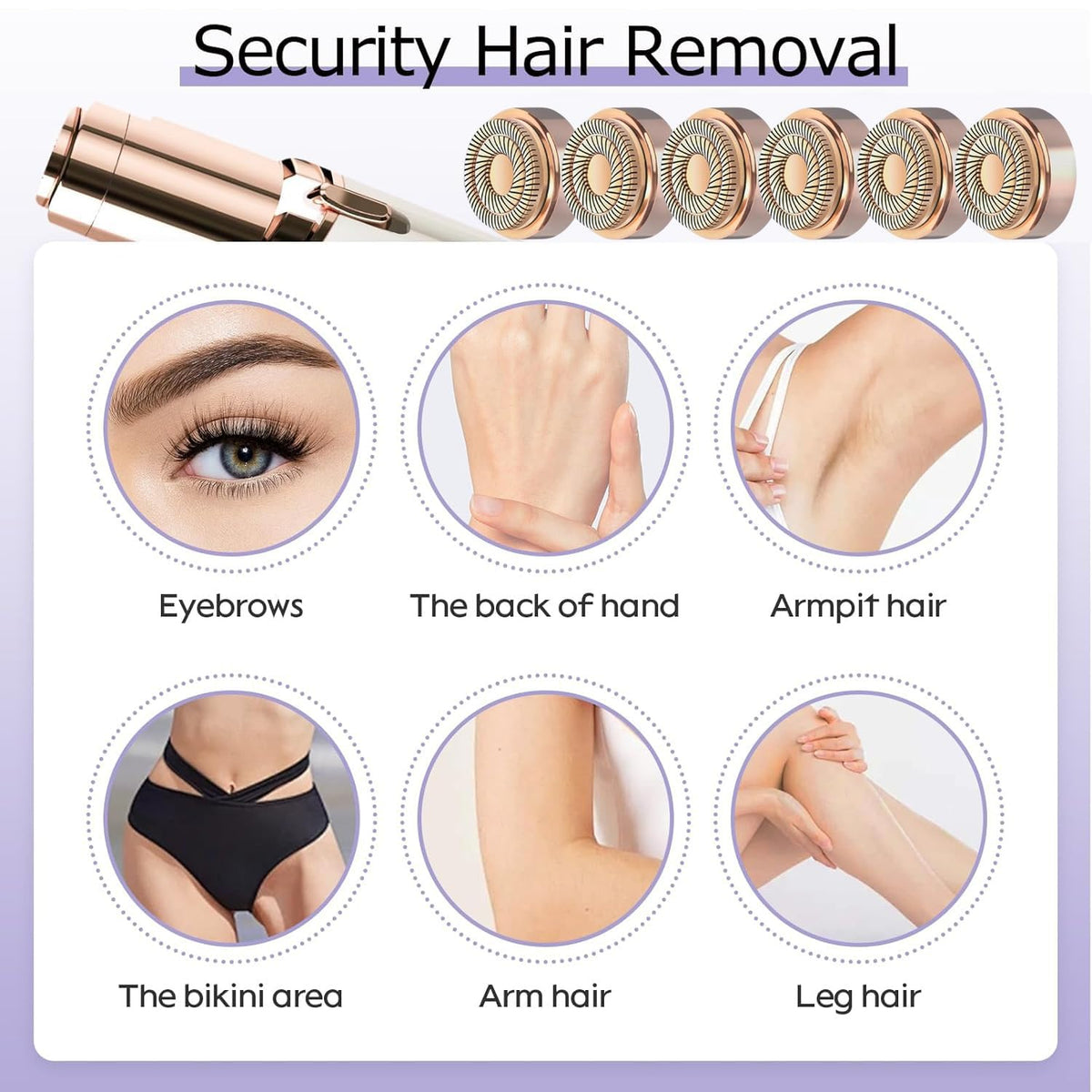 Midnt 360-degree coverage design ensures comprehensive hair removal.