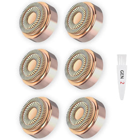 Midnt Gen 2 replacement heads six-pack for smooth facial hair removal.