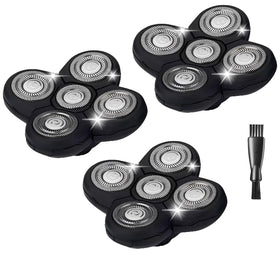 Midnt head shaver blade refill 5-pack delivers a sharp, even shave.