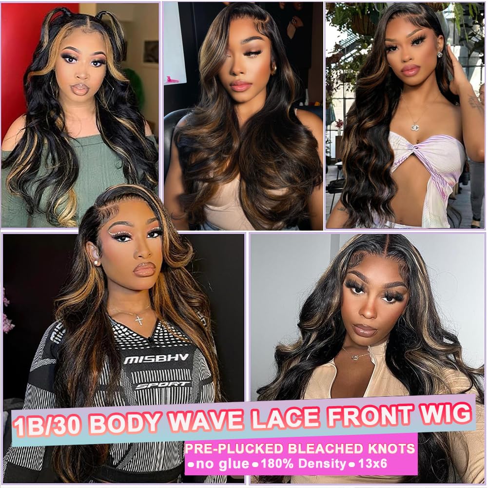 miear 13x6 ombre lace front wig side view showing versatile part