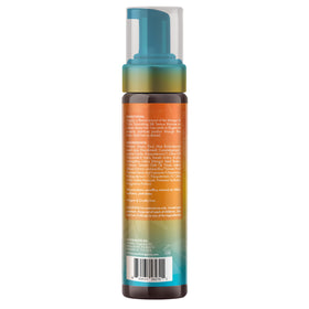 Mielle Mango Tulsi Damp Hair Application shows even product distribution