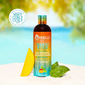Hair smoothing with Mango & Tulsi conditioner after washing
