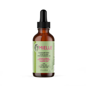 Mielle Organics Rosemary Mint Oil dropper dispense for controlled application.