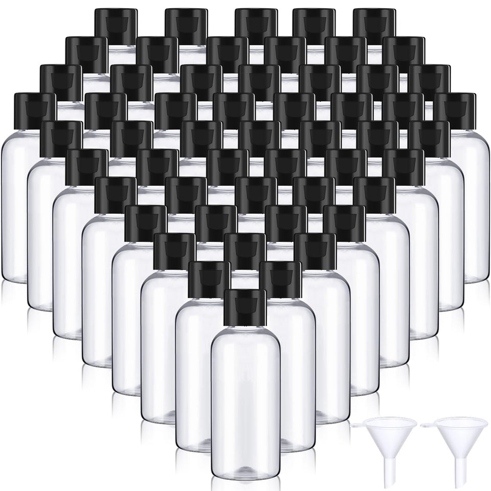 Mifoci 2oz clear bottle with flip cap for travel and refillable use.