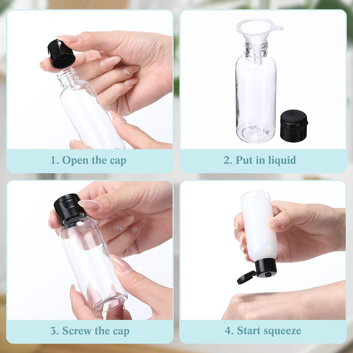Front view of a multi-pack of Mifoci bottles for easy organization.