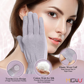 MIG4U gloves highlight ice silk material for breathable hand care.