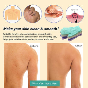 Mig4U shower scrub gloves green enhance skin texture during showers