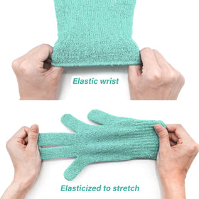 Mig4U shower scrub gloves purple provide firm grip and effective exfoliation