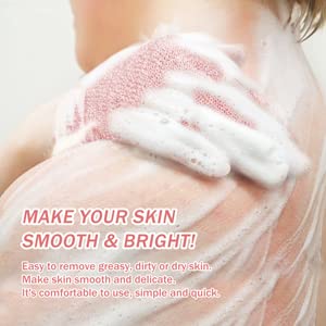 Mig4U gloves create rich lather with soap for deep cleansing