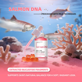 Mignor PDRN Serum drops closeup highlights radiance.