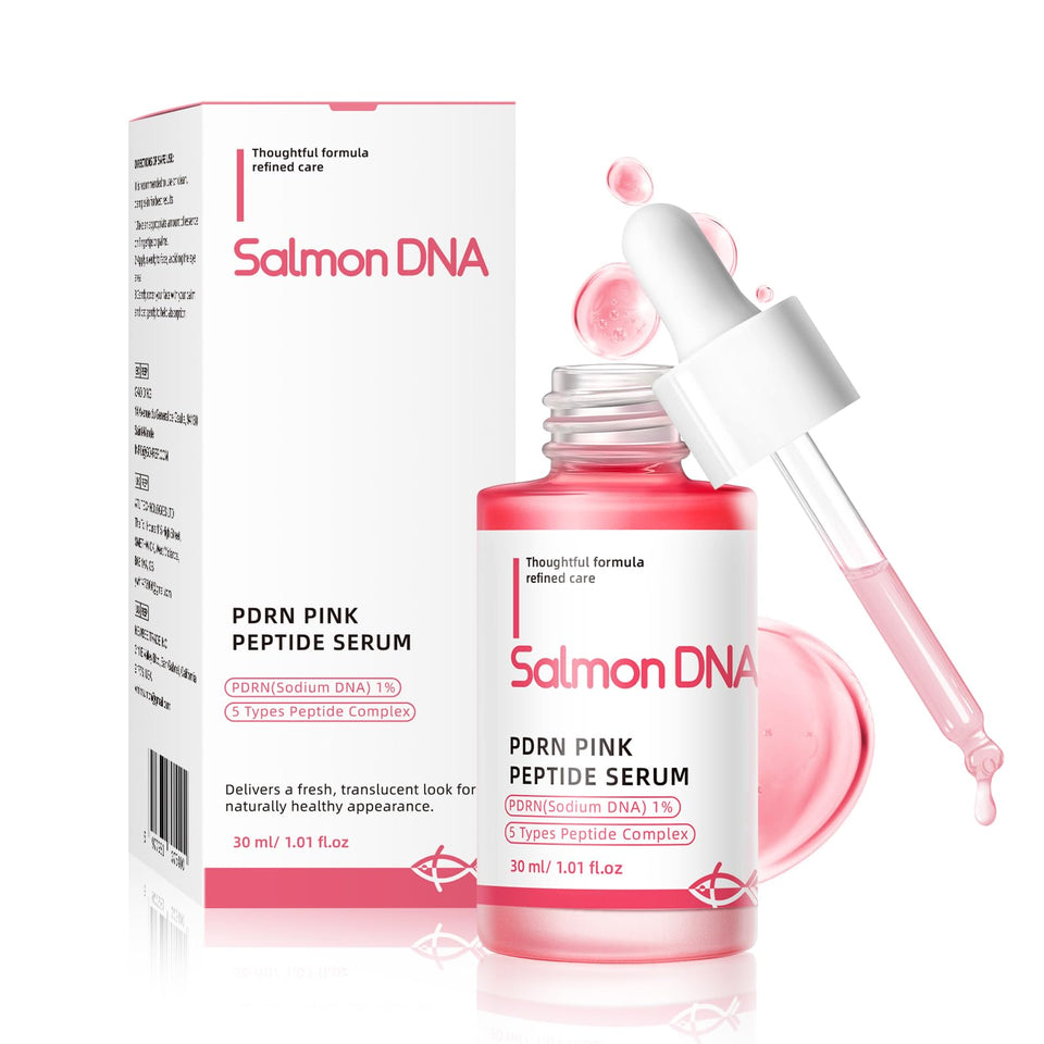 Mignor PDRN Serum pink bottle for hydrating skin.
