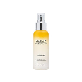 Miguhara Vital Shine Mist Serum bottle showing premium packaging and instant hydration.