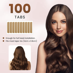 MIILYE pre-cut extension tape tabs with release gap for fast alignment.
