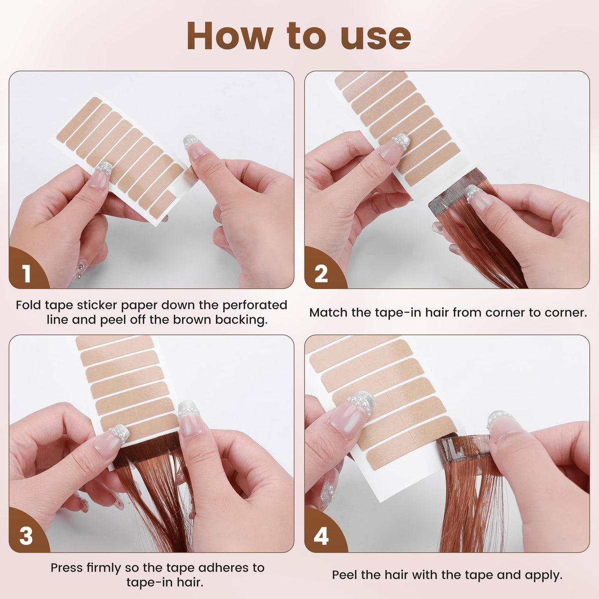 MIILYE 4cm x 0.8cm tab size fits common wefts.