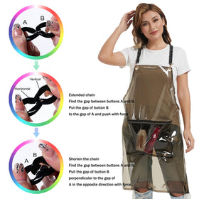 MIKI WELL zipper pocket keeps debris and tools organized.