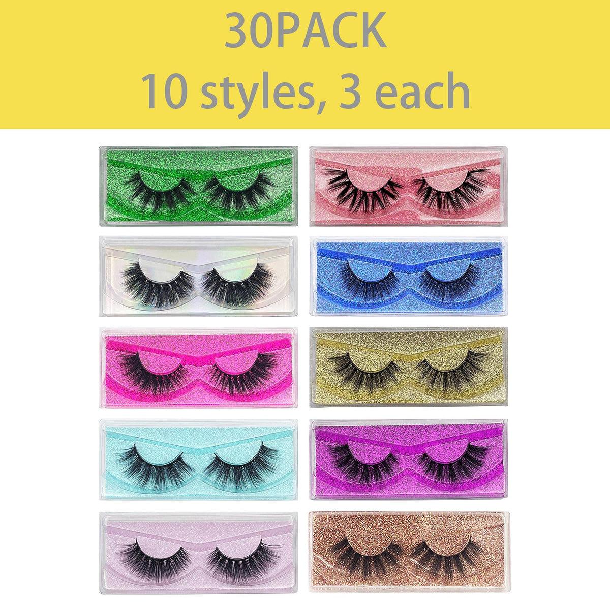 Mikiwi Lashes 12-20mm styles, versatile for daily or events