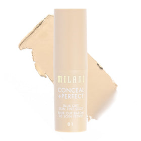 Milani Conceal + Perfect Blur Out Skin Tint Stick bottle with soft matte natural finish.
