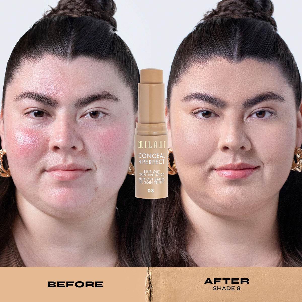 Milani Conceal + Perfect Blur Out Skin Tint Stick shade 08 light medium warm.