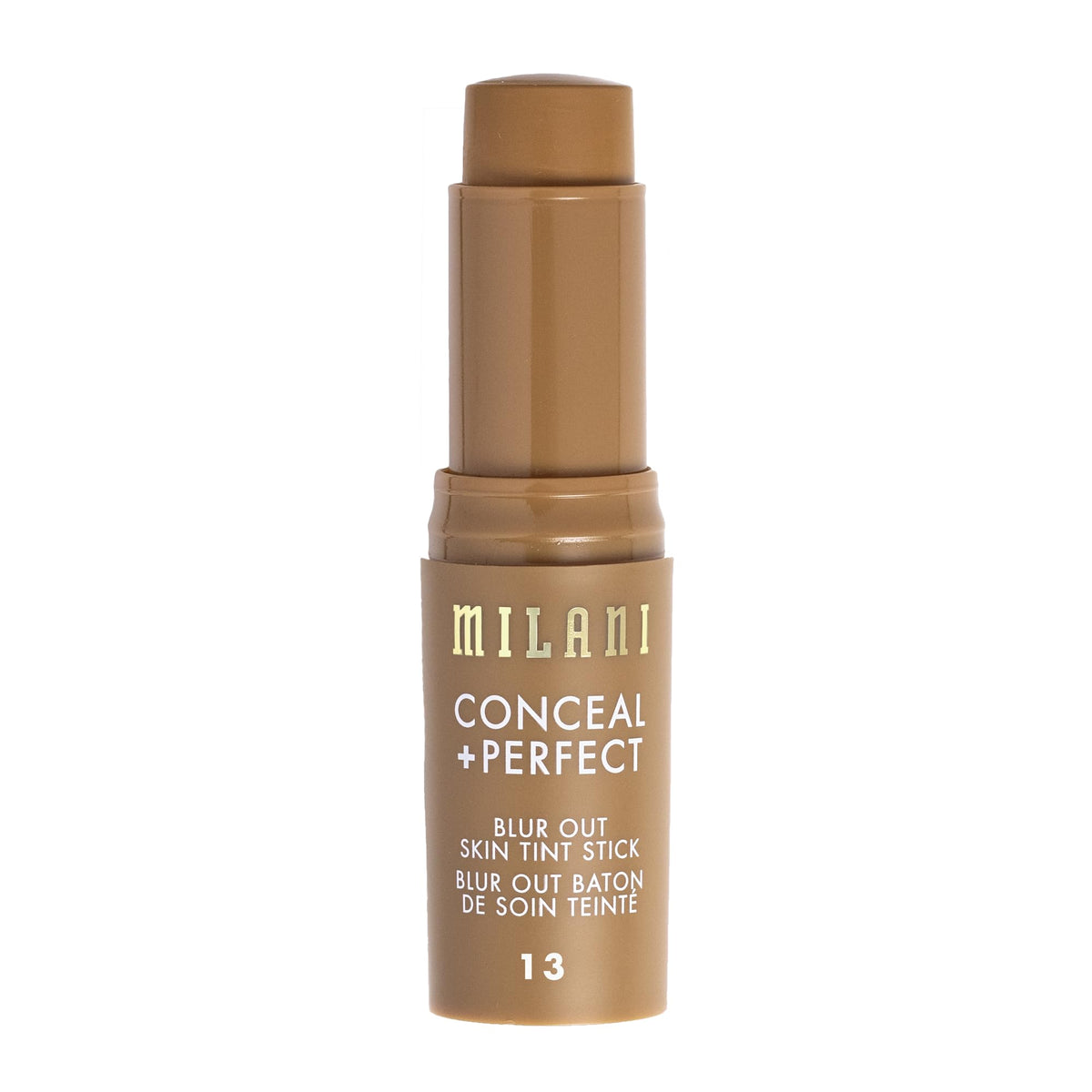 Milani Conceal + Perfect Blur Out Skin Tint Stick twist-up for quick, hygienic application.