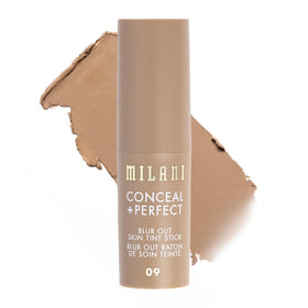 Milani Conceal + Perfect Blur Stick bottle close-up showing sleek packaging for quick touch-ups