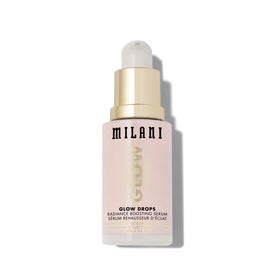 Milani Glow Drops dropper releasing a dewy serum.