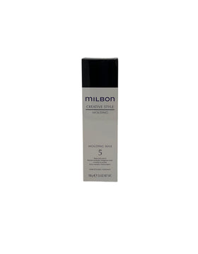 Milbon Creative Style Molding Wax 5 jar close-up demonstrating flexible hold for defined styling