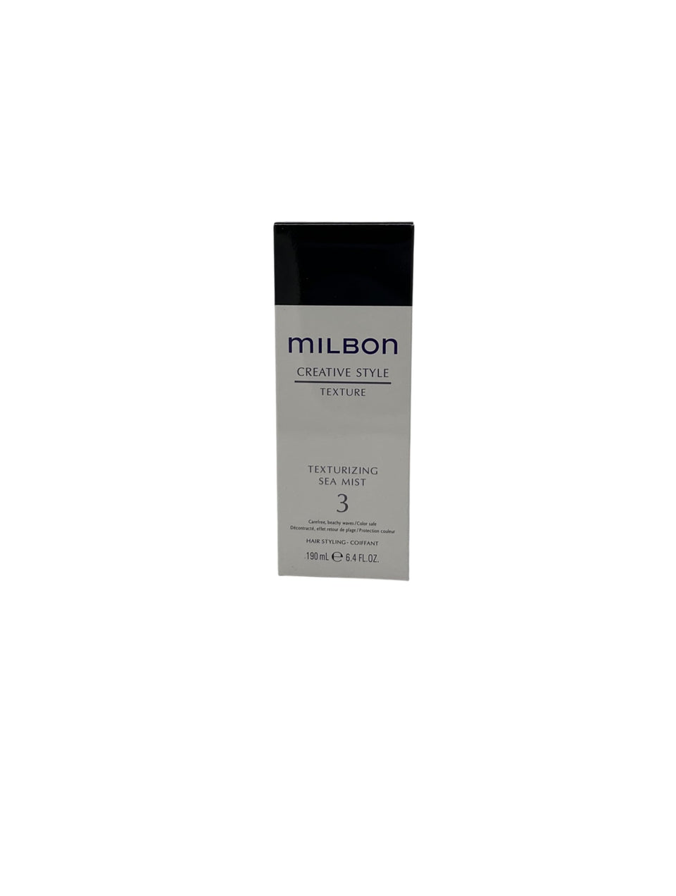 Milbon Creative Style Texture Sea Mist No.3 bottle showing light texture and easy styling
