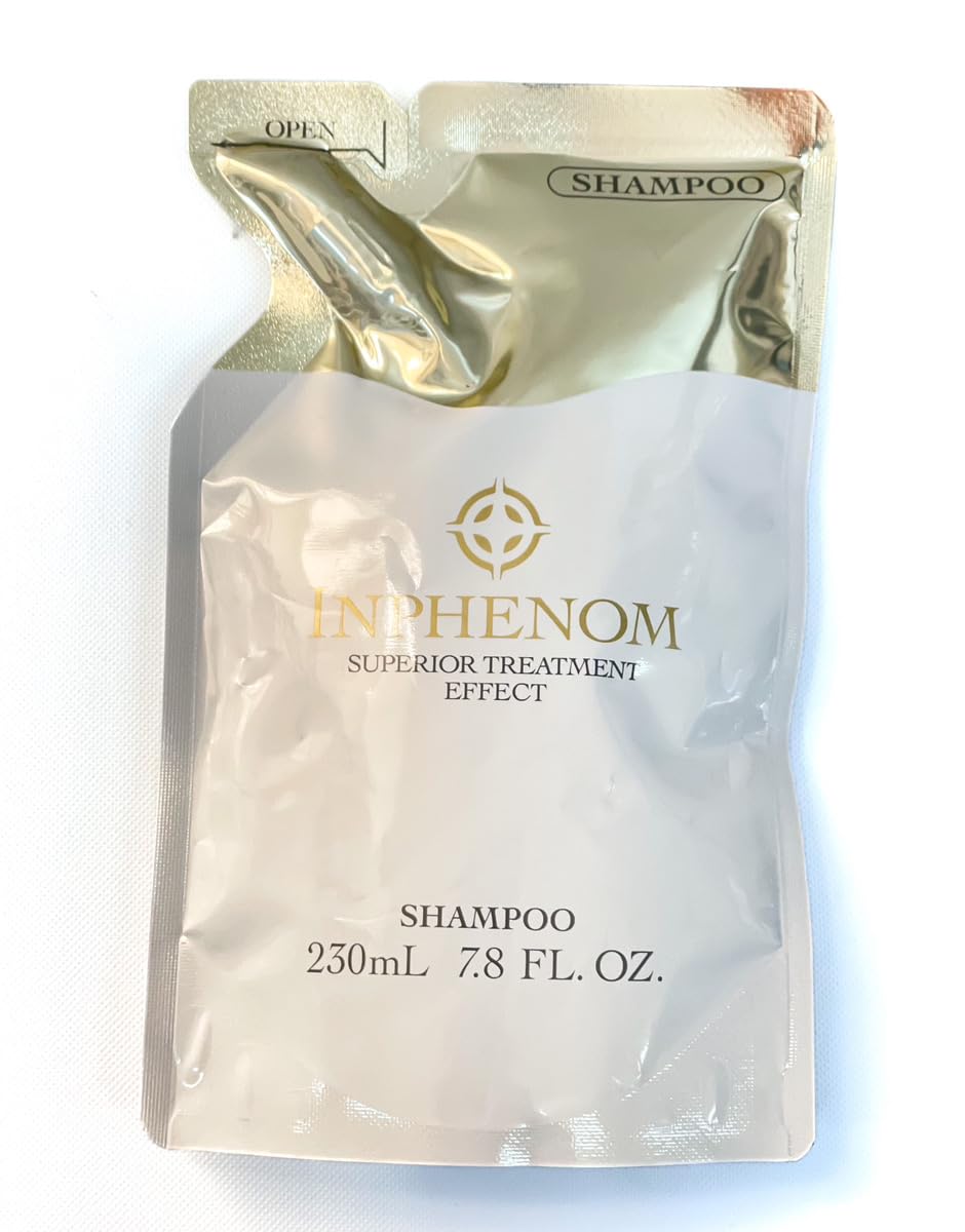 Milbon Inphenom refill bag enables easy replenishment for ongoing care.