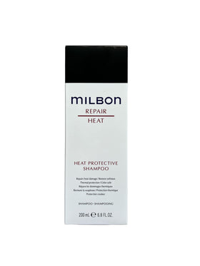 Milbon Repair Heat Protective Shampoo bottle showing sleek packaging and protection for damaged hair