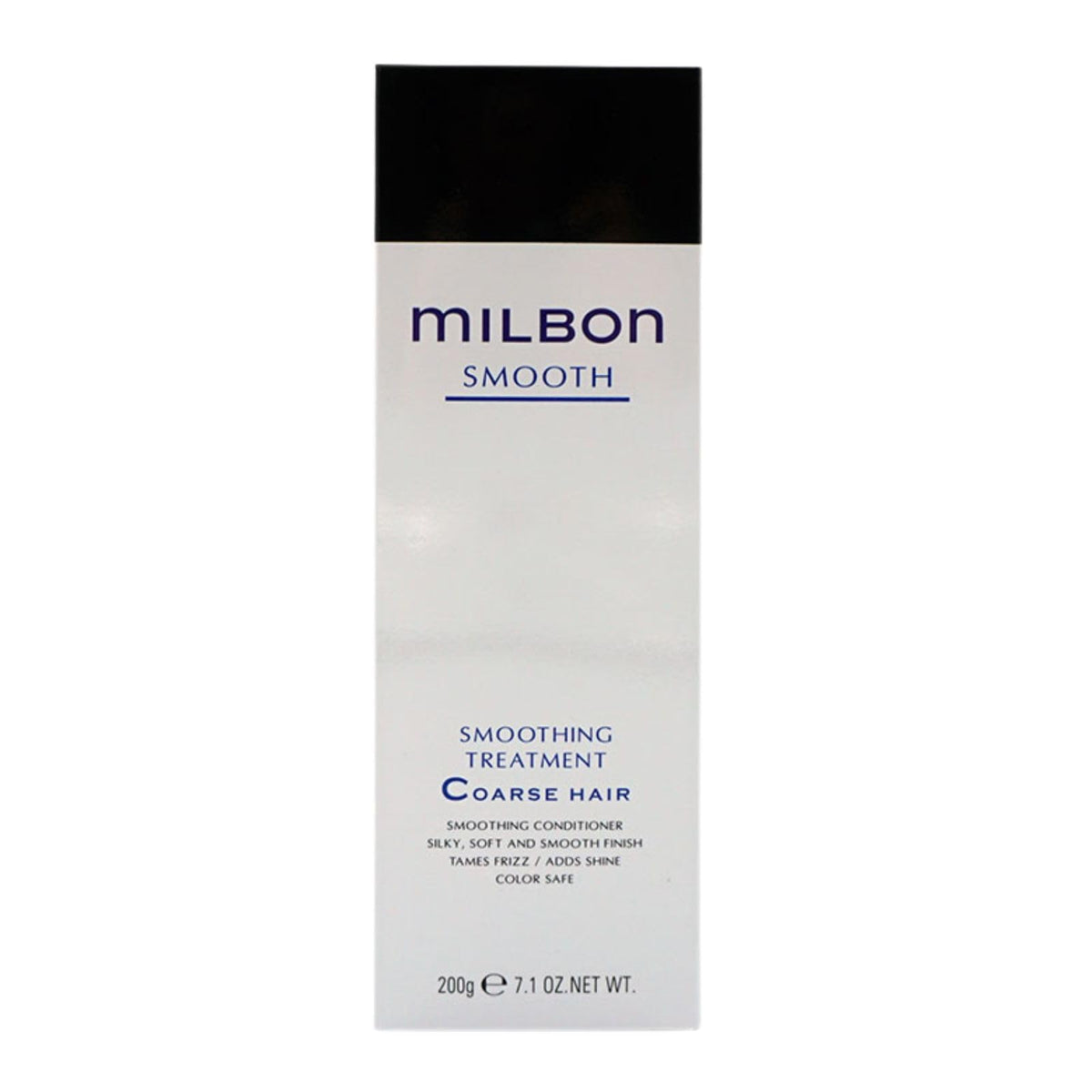 Milbon Smooth conditioner application highlighting hydrating formula and salon quality result.