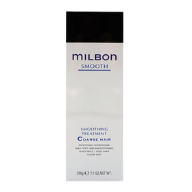 Milbon Smooth conditioner application highlighting hydrating formula and salon quality result.