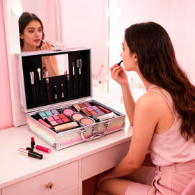 Mileonaim 24-color eyeshadow palette for versatile looks.
