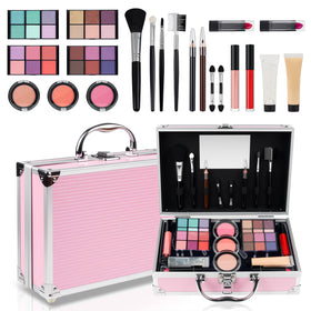 Mileonaim teen makeup kit in a compact travel case for quick touch-ups.