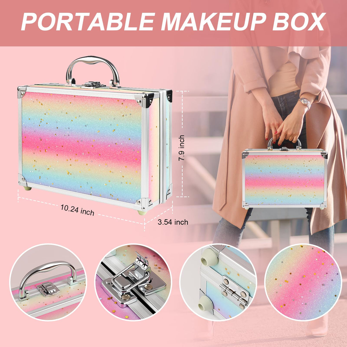 Mileonaim sturdy train case that can double as an organizer.