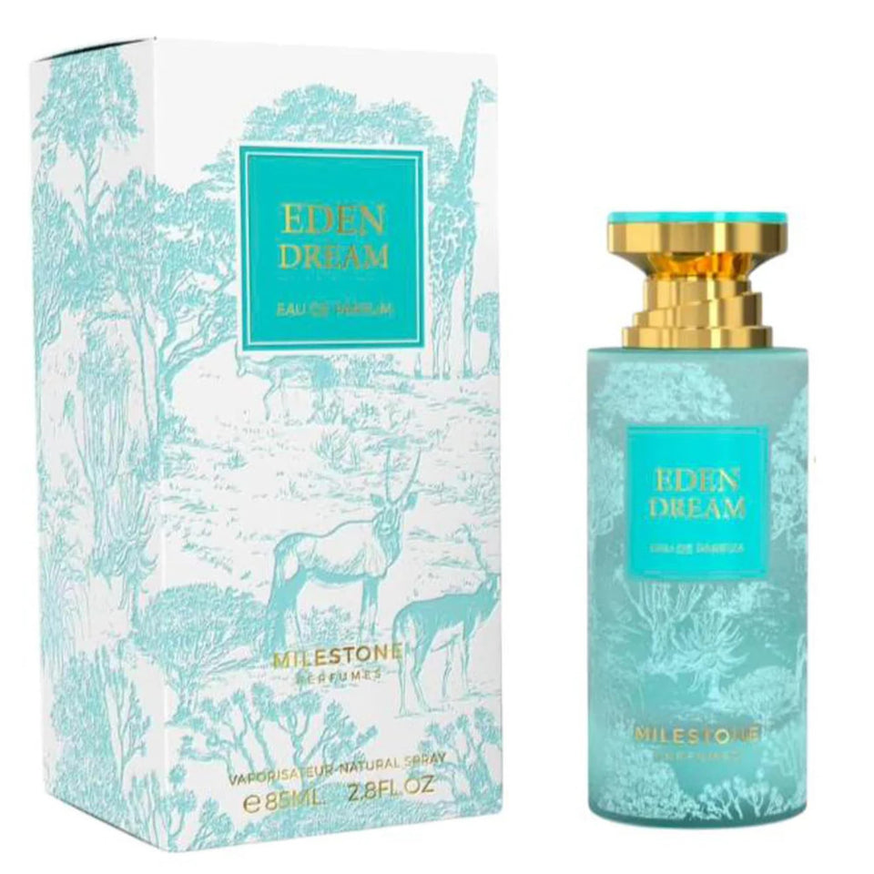 Milestone Eden Dream bottle front view, ideal for everyday elegance and confidence.