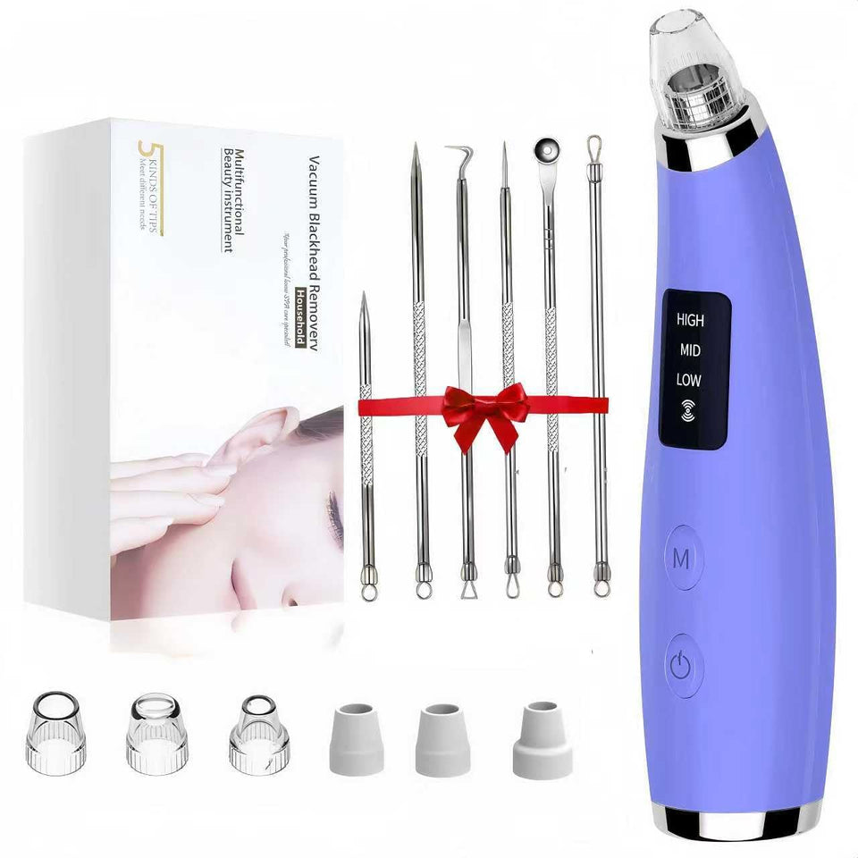 Miley Pore Vacuum front view in purple for portable cleansing on the go