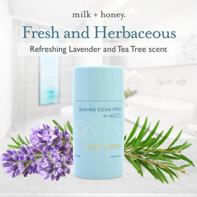 Milk + Honey No. 09 aluminum-free roll-on protects sensitive skin.