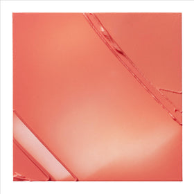 Milk Makeup Bionic Blush Teleport Coral swatch demonstrating sheer to buildable flush