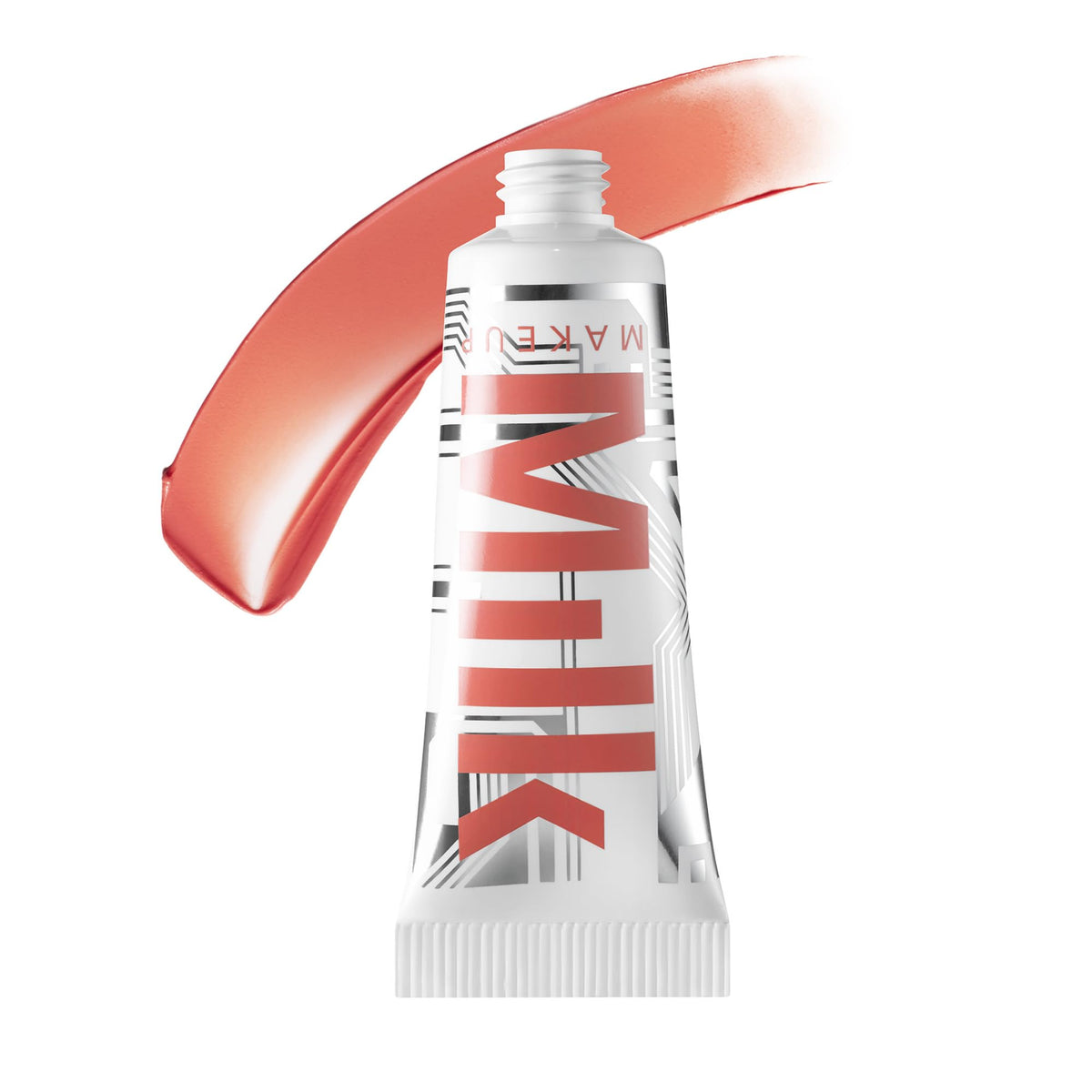 Milk Makeup Bionic Blush Teleport Coral dispense shot showing buildable dewy color