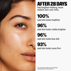 One-pump activation tip shown; wait 60 seconds before makeup.