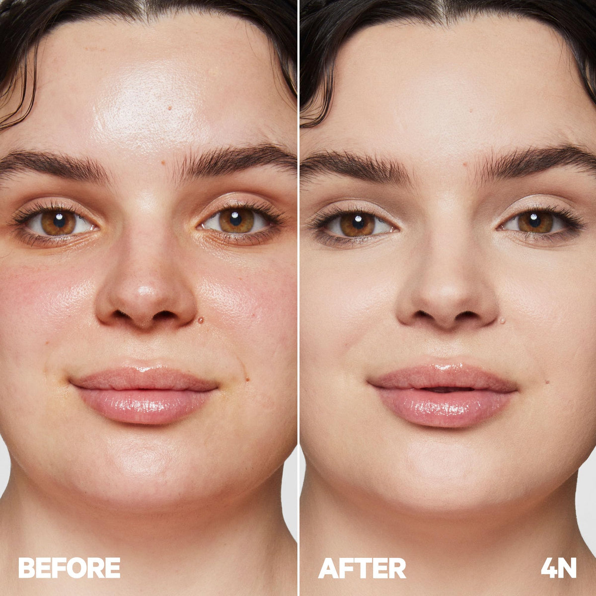 Milk Makeup Future Fluid Concealer skin-tone blend shows natural look and long-lasting wear.
