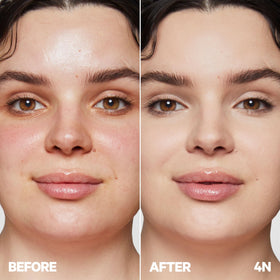 Milk Makeup Future Fluid Concealer skin-tone blend shows natural look and long-lasting wear.