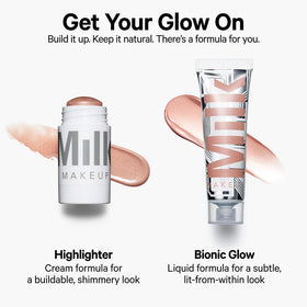 Milk Makeup Highlighter on legs adds subtle shimmer in sunlight.