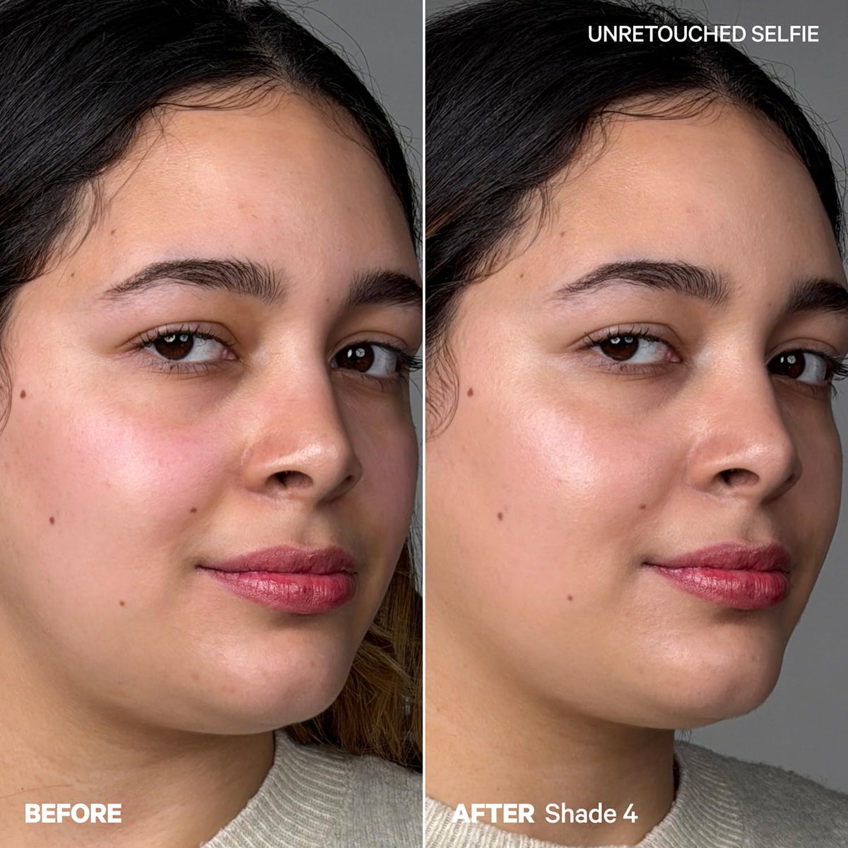 Milk Makeup texture close-up shows gel-to-cream blend for seamless application.
