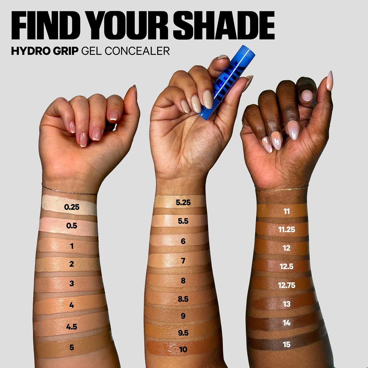 Milk Makeup Hydro Grip Concealer under-eye application shows brightening and blendable coverage.