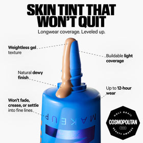 Milk Makeup Hydro Grip Tint swatch on arm reveals natural, dewy finish.