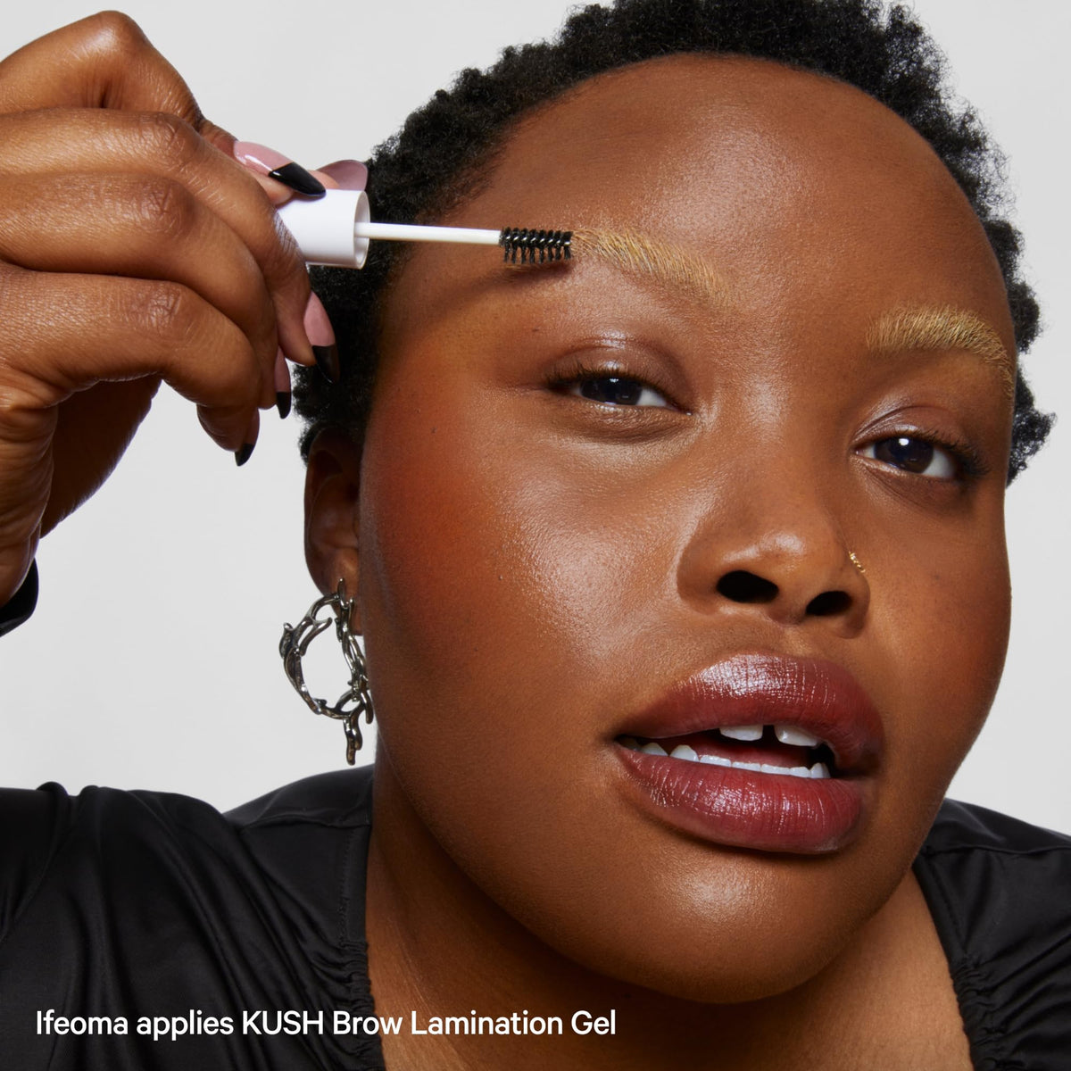 Milk Makeup KUSH Brow Lamination Gel includes Brow Lift Brush for easy shaping.