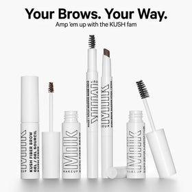 Milk Makeup KUSH Brow Shadow Stick sets color in seconds